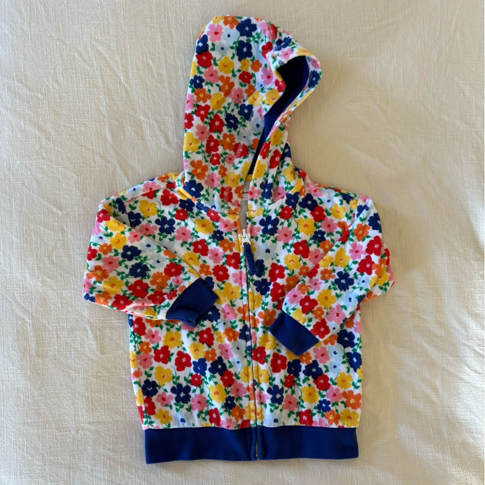 Hanna Andersson Floral Terry Jacket